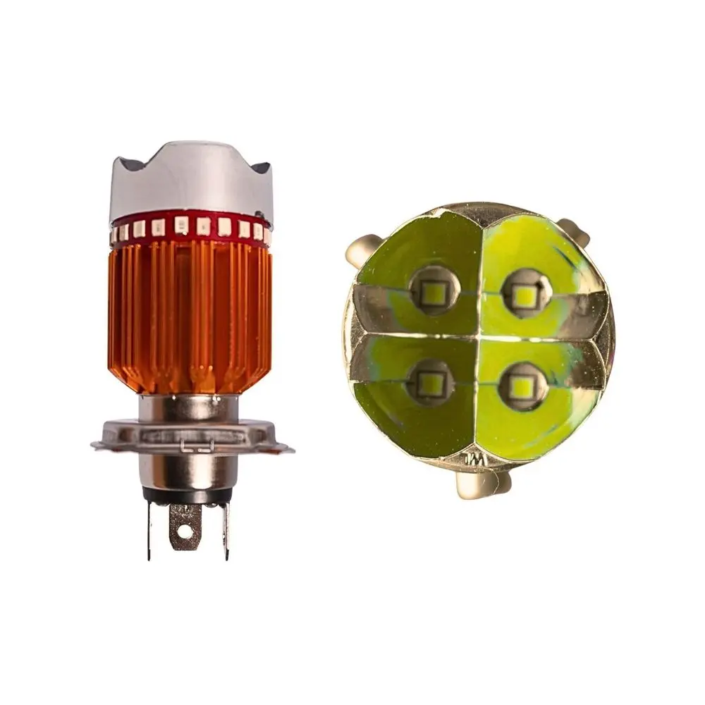 [092100101] BOMBILLO HALOGENO H4 12/80V 9W 4LEDS